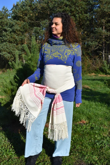 MEXICKÉ Rebozo - Růžová Paloma 320 x 60cm