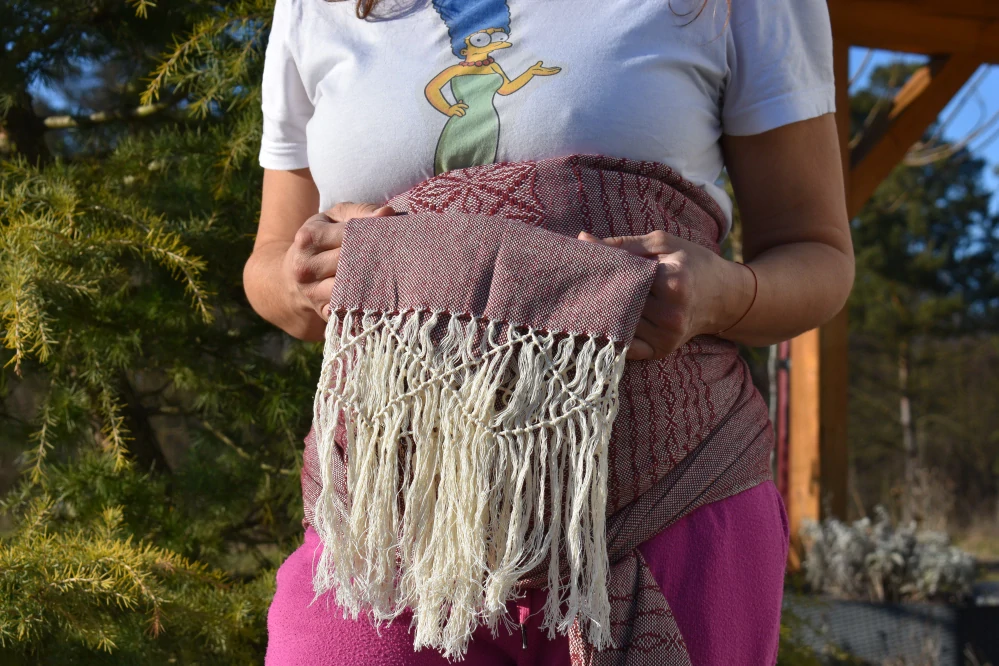 MEXICKÉ Rebozo - Fialová Natalia 330 x 70cm