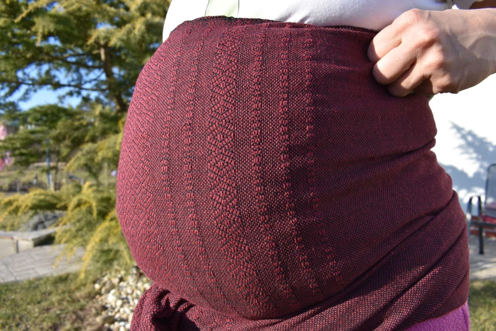 MEXICKÉ Rebozo - Vínová Sofia 330 x 70cm