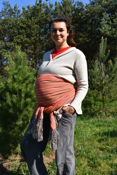 MEXICKÉ Rebozo - Cihlová Monika - 300 x 70cm