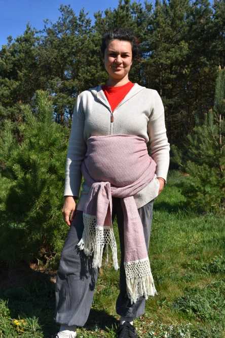 MEXICKÉ Rebozo - Starorůžová Josefina - 340 x 60cm Limited Edition