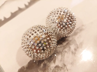 Masážní kulička 47mm - Stříbrná