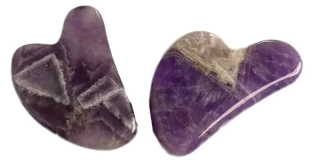 GUASHA - Kamenná obličejová Fialová