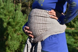 MEXICKÉ Rebozo - Tmavě Fialová Juana 330 x 70cm