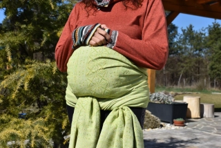 MEXICKÉ Rebozo - Limetková Viktoria 320 x 70cm