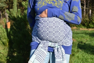 MEXICKÉ Rebozo - Modrá Sandra 330 x 73cm