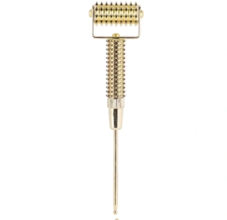 Diagnostická tyčinka / Akupunkturní Pátradlo 2 - 12cm s Válečkem a Pružinou, Kov