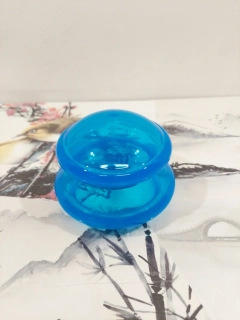 Masážní Baňka XL - Silikonová / Modrá