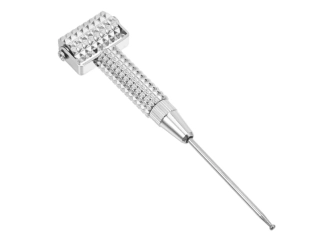 Diagnostická tyčinka / Akupunkturní Pátradlo - 12cm s Válečkem a Pružinou, Kov