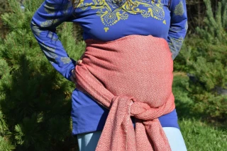 MEXICKÉ Rebozo - Cihlová Alejandra 340 x 60cm