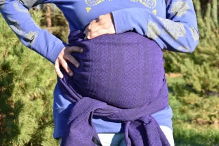 MEXICKÉ Rebozo - Fialová Esmeralda 340 x 73cm
