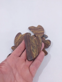 GUASHA - Kamenná obličejová Tygří Oko