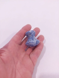 GUASHA - Modrá Masážní Houba z Jadeitu