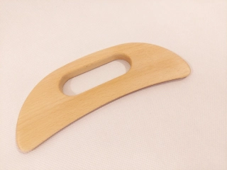 GUASHA - Dřevěná Masážní Pomůcka v Oblouku