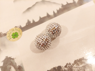 Malá Masážní kulička 32mm - Stříbrná