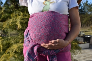 MEXICKÉ Rebozo - Růžová Emilia 330 x 65cm