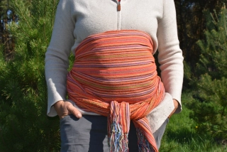 MEXICKÉ Rebozo - Cihlová Monika - 300 x 70cm