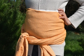 MEXICKÉ Rebozo - Oranžová Consuela 330 x 60cm