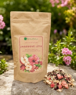 BYLINKYODHANKY - Jahodové léto - Bylinná směs pro přípravu 20l ledového čaje - 100g