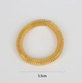 Masážní náramek zlatý - 5,5cm