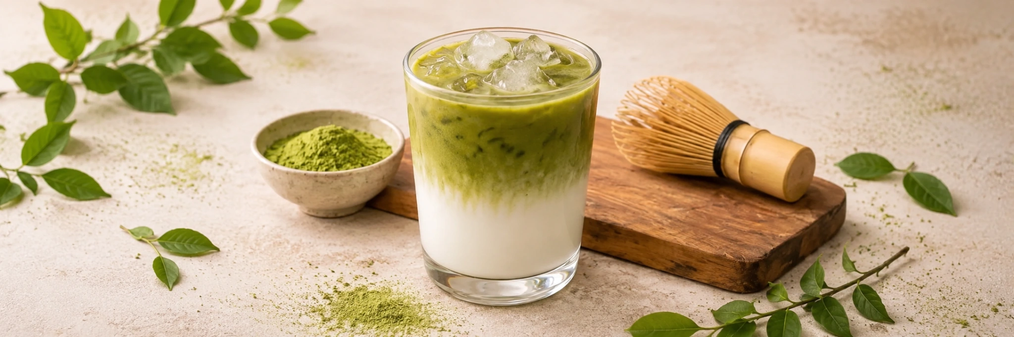 Ledová čistá matcha