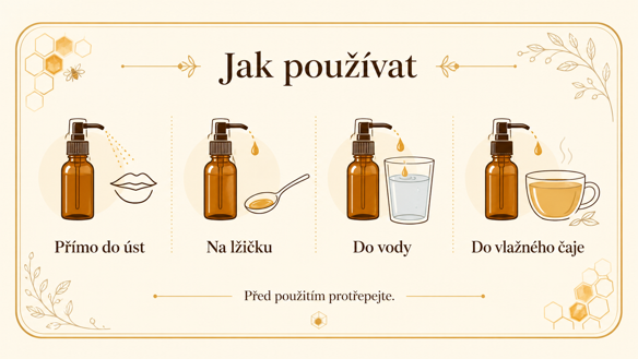 Použití propolisové tinktury Strážce úlu